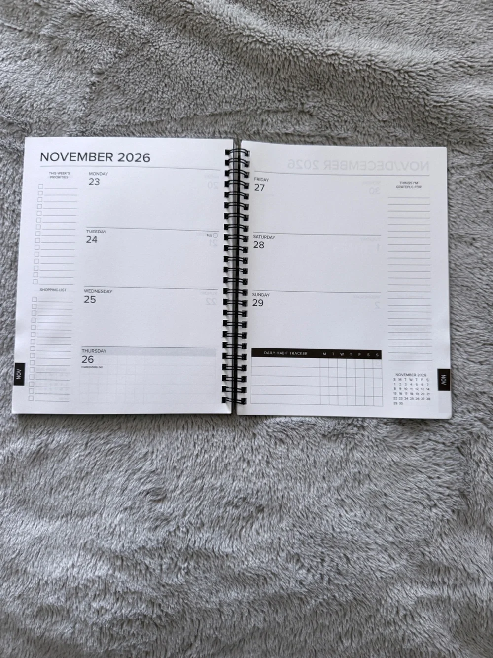 Ultimate 2026 Planner, Notebook, Portable Charger - Desk Bundle